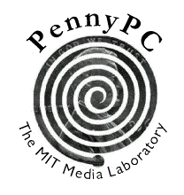 PennyPC logo, black-white